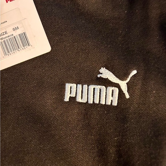Puma black Sweatshirt with White Logo - Picture 2 of 3